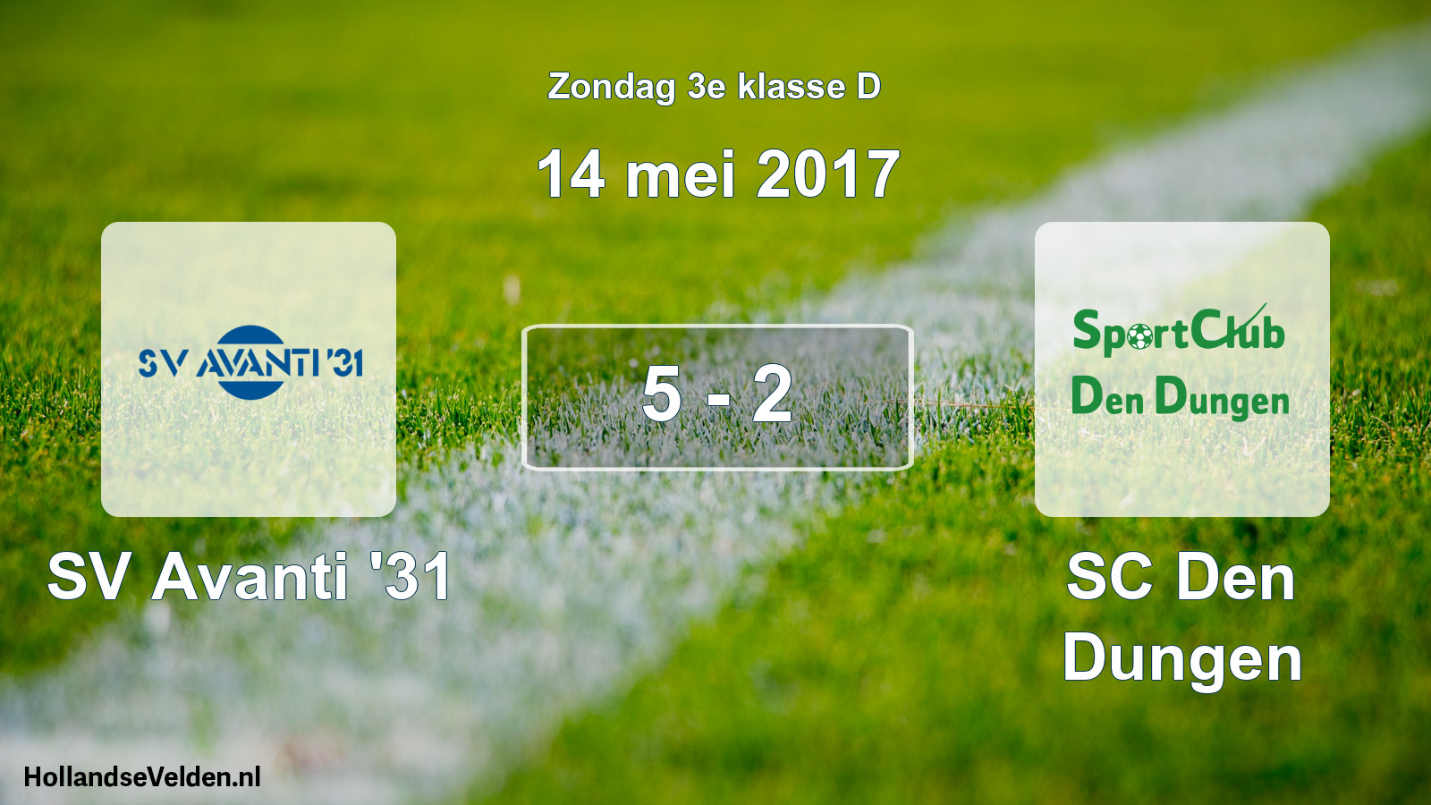 Total number of matches played: SV Avanti '31 - SC Den Dungen 5 - 2 (14 May 2017)