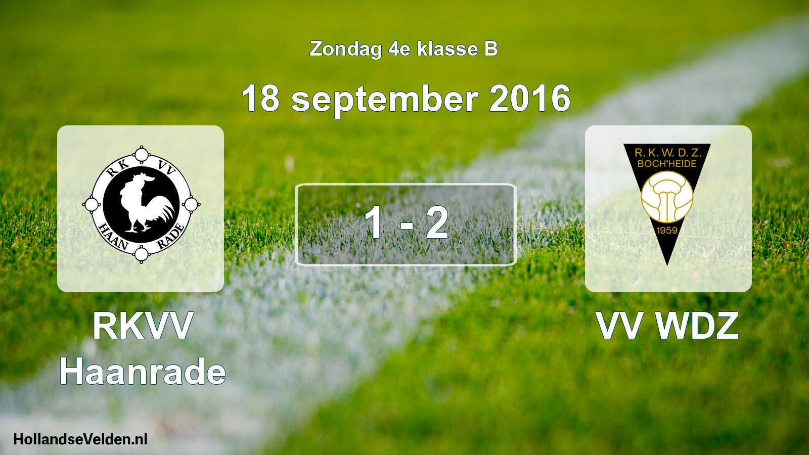 Total number of matches played: RKVV Haanrade - VV WDZ 1 - 2 (18 September 2016)