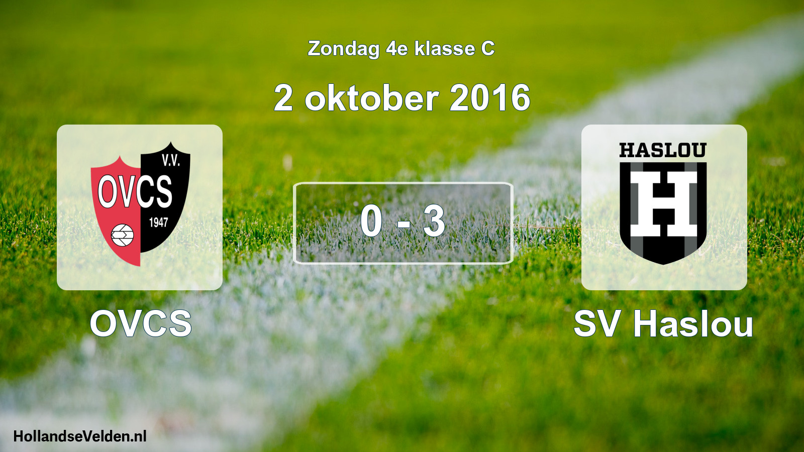 Total number of matches played: OVCS - SV Haslou 0 - 3 (2 October 2016)