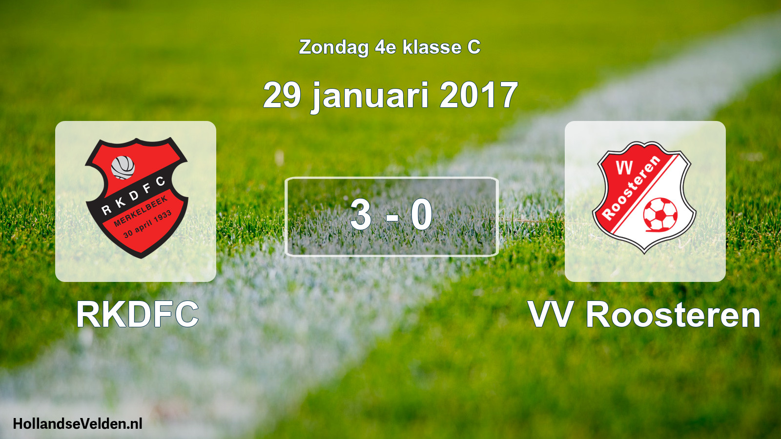 Total number of matches played: RKDFC - VV Roosteren 3 - 0 (29 January 2017)
