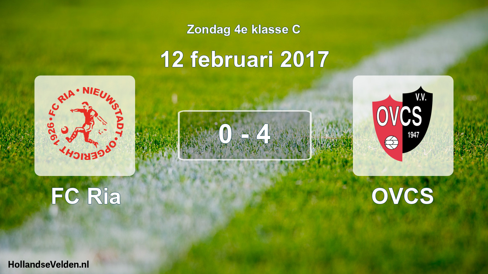 Total number of matches played: FC Ria - OVCS 0 - 4 (12 February 2017)