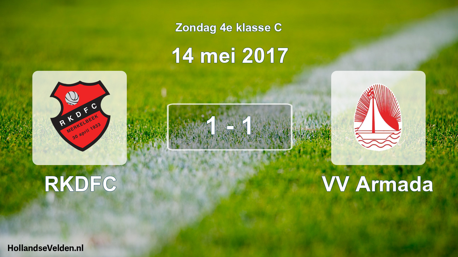 Total number of matches played: RKDFC - VV Armada 1 - 1 (14 May 2017)