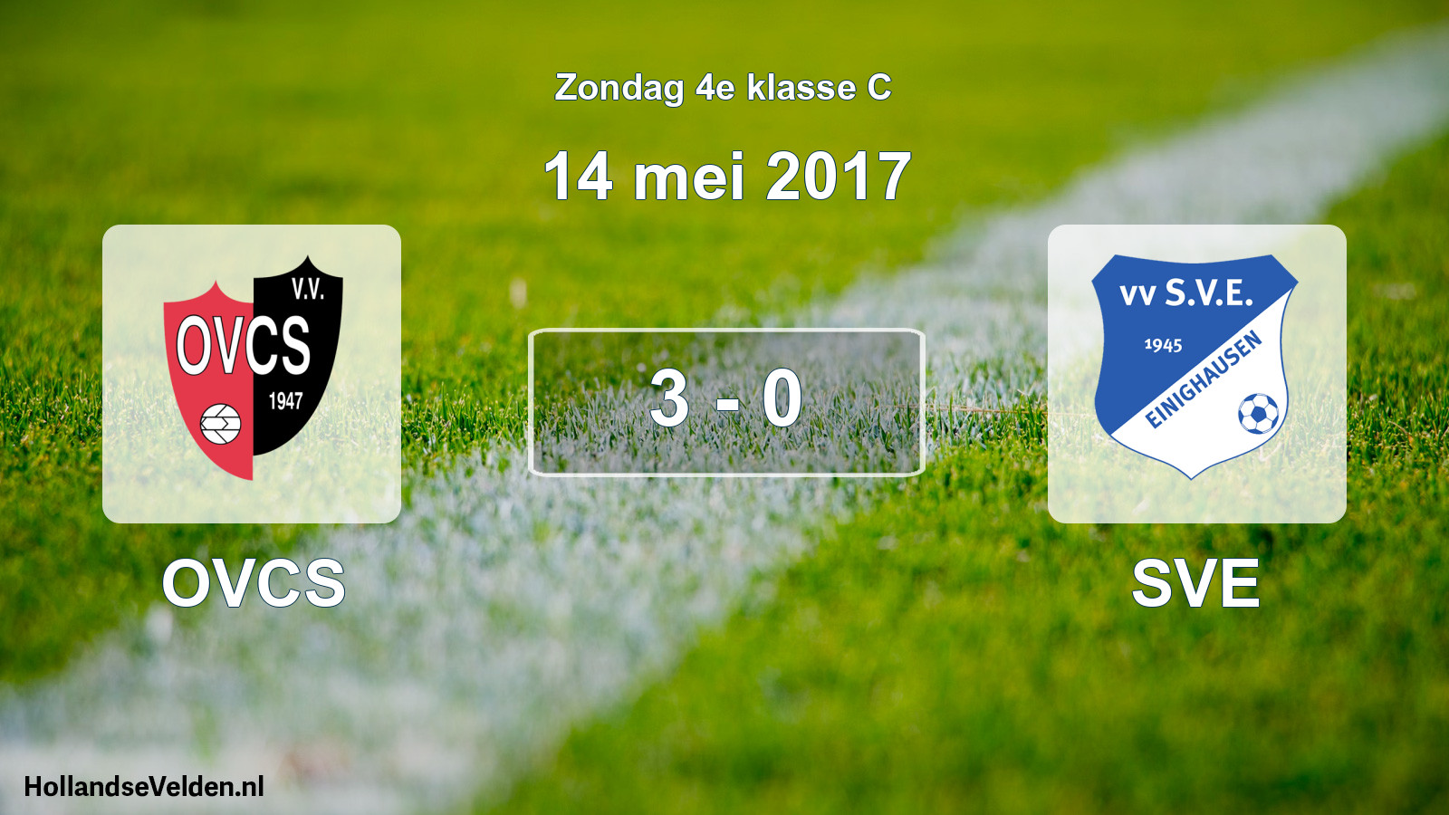 Total number of matches played: OVCS - SVE 3 - 0 (14 May 2017)