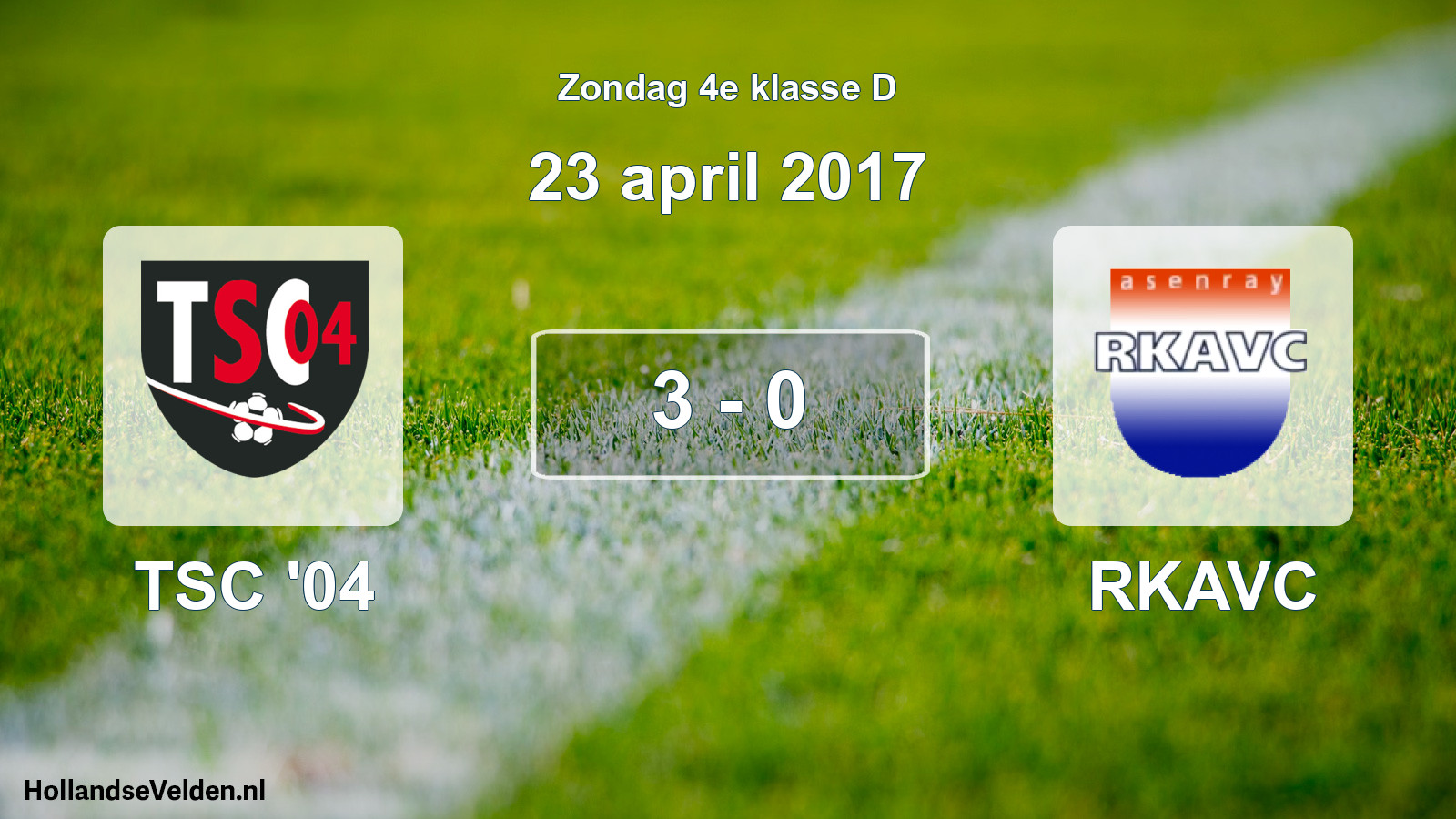Total number of matches played: TSC '04 - RKAVC 3 - 0 (23 April 2017)