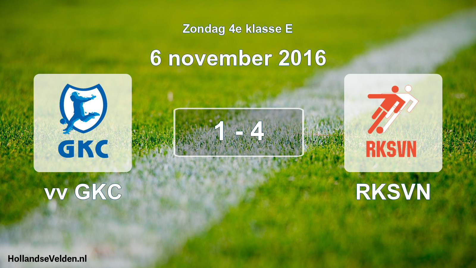 Total number of matches played: vv GKC - RKSVN 1 - 4 (6 November 2016)