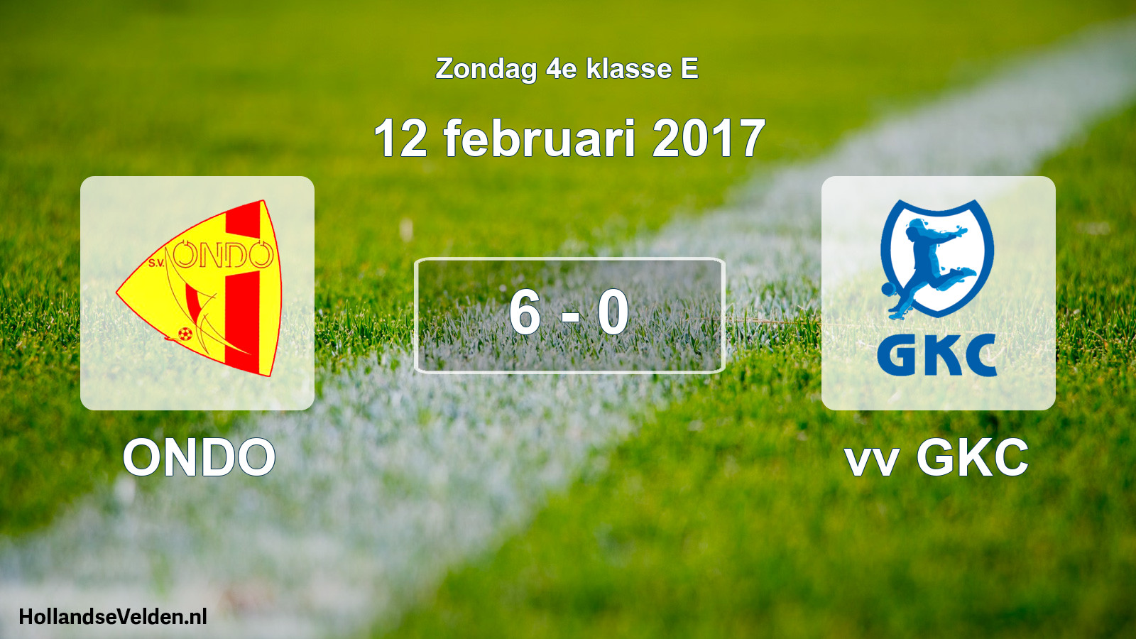 Total number of matches played: ONDO - vv GKC 6 - 0 (12 February 2017)