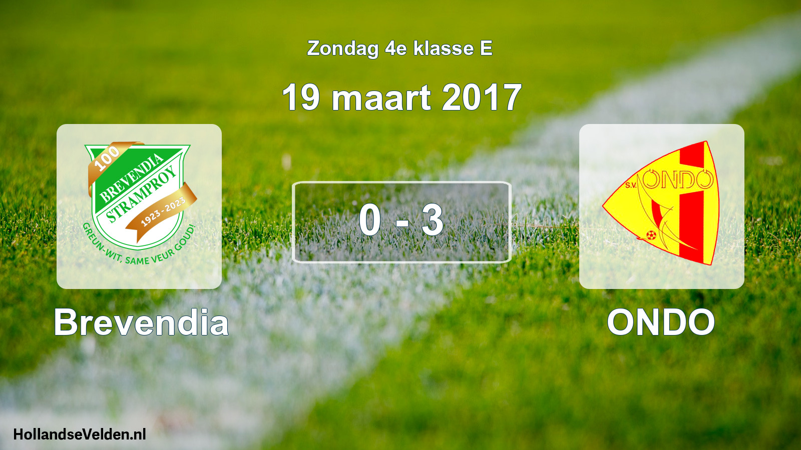 Total number of matches played: Brevendia - ONDO 0 - 3 (19 March 2017)