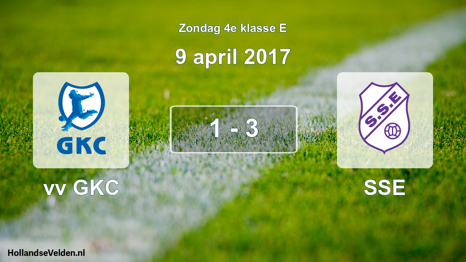 Total number of matches played: vv GKC - SSE 1 - 3 (9 April 2017)