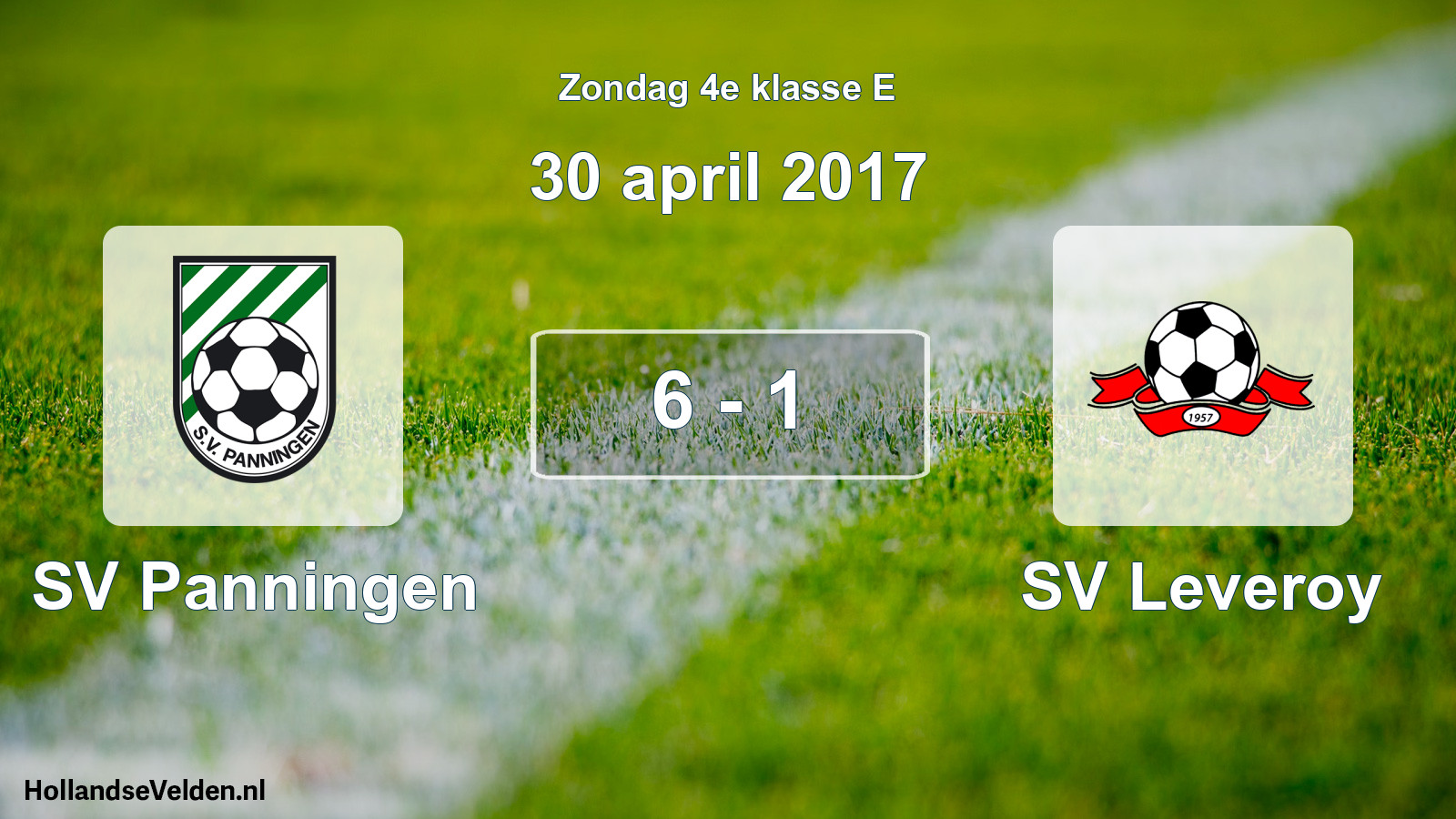Total number of matches played: SV Panningen - SV Leveroy 6 - 1 (30 April 2017)