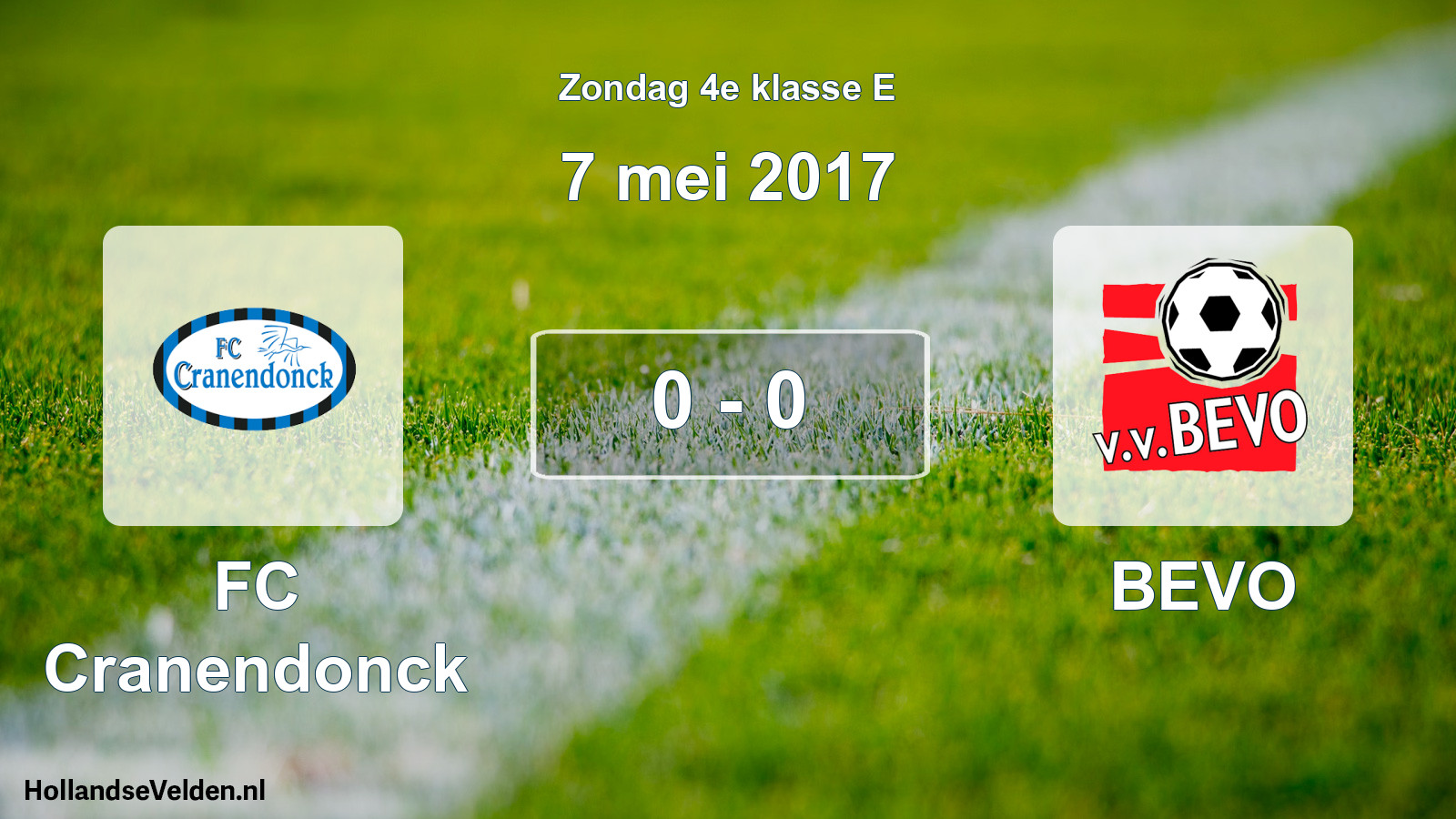 Total number of matches played: FC Cranendonck - BEVO 0 - 0 (7 May 2017)