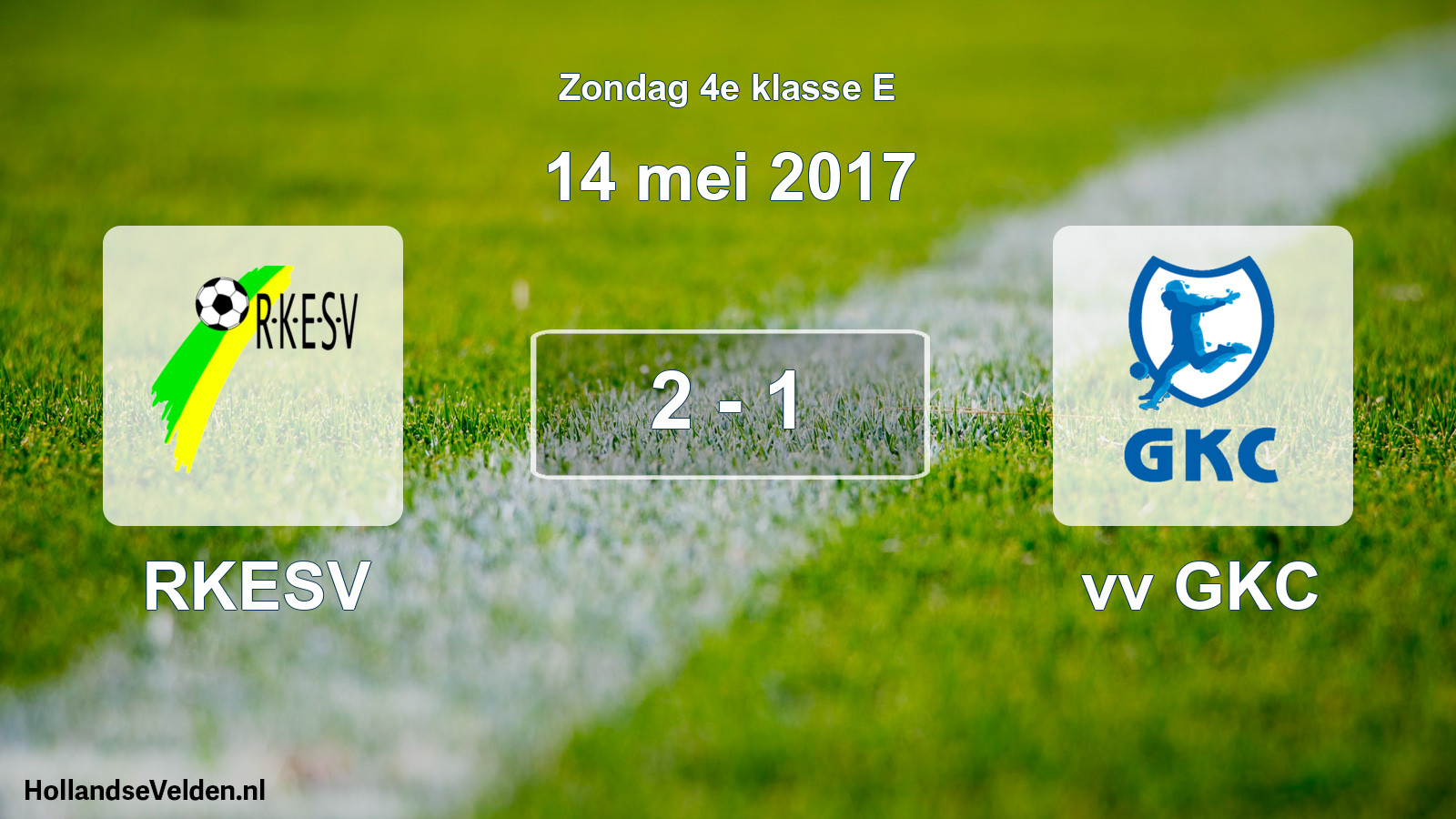 Total number of matches played: RKESV - vv GKC 2 - 1 (14 May 2017)