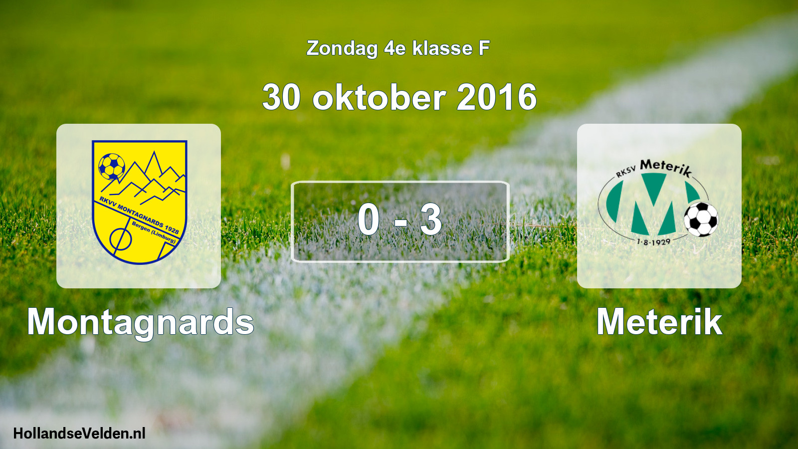 Total number of matches played: Montagnards - Meterik 0 - 3 (30 October 2016)