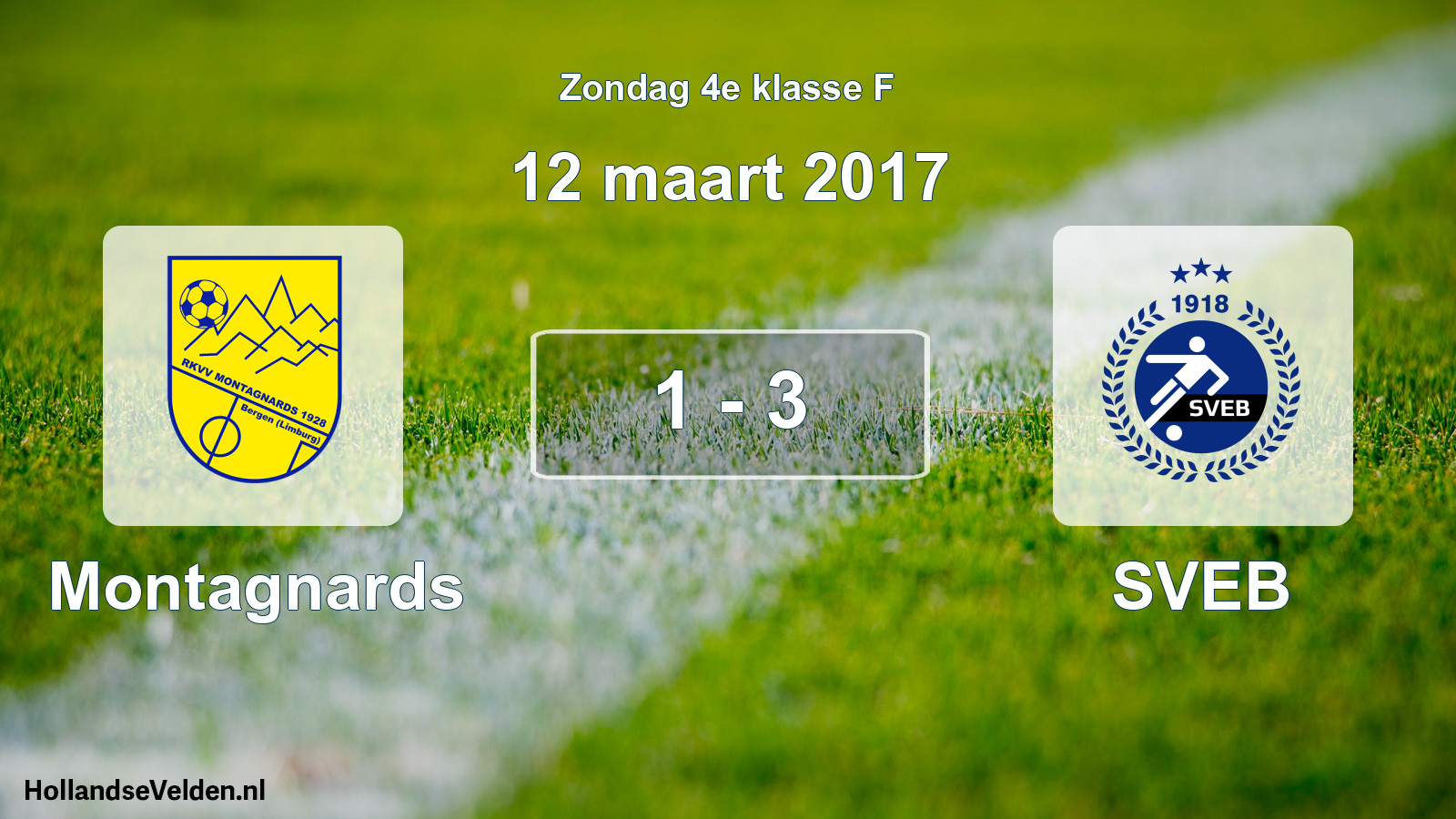 Total number of matches played: Montagnards - SVEB 1 - 3 (12 March 2017)