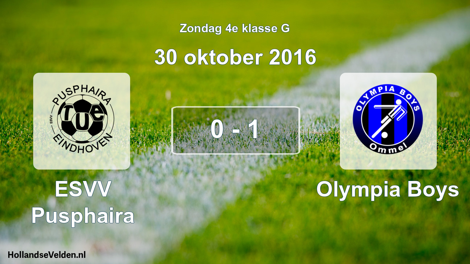 Total number of matches played: ESVV Pusphaira - Olympia Boys 0 - 1 (30 October 2016)