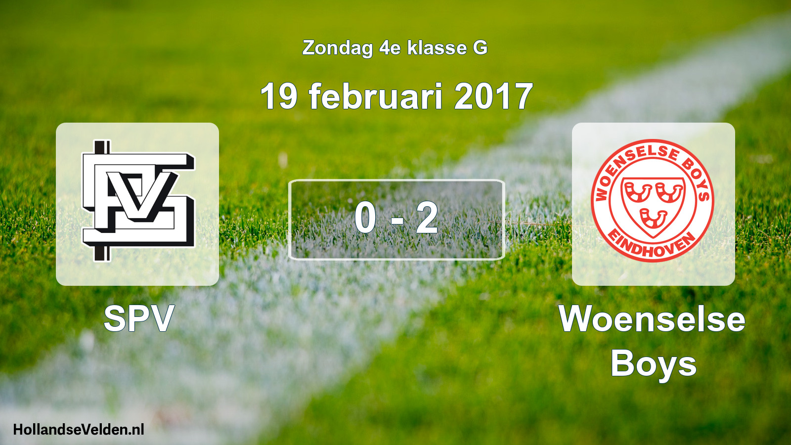 Total number of matches played: SPV - Woenselse Boys 0 - 2 (19 February 2017)