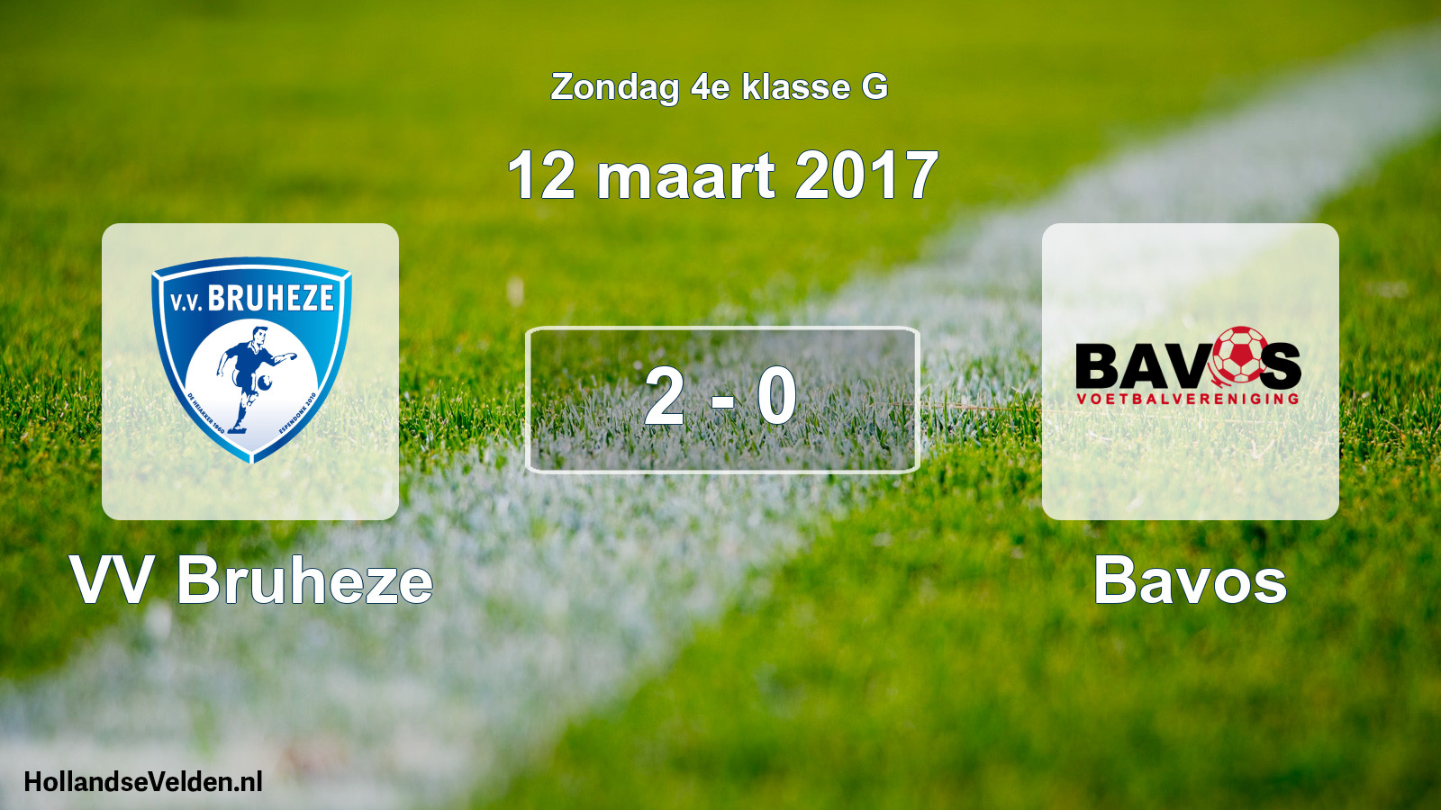 Total number of matches played: VV Bruheze - Bavos 2 - 0 (12 March 2017)