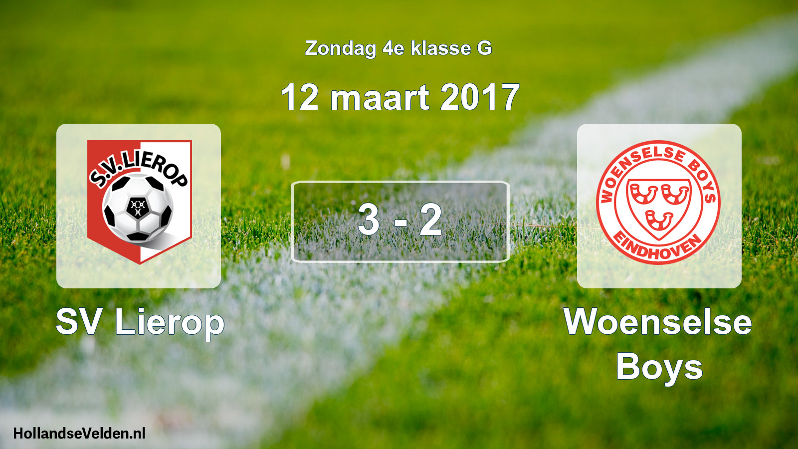 Total number of matches played: SV Lierop - Woenselse Boys 3 - 2 (12 March 2017)