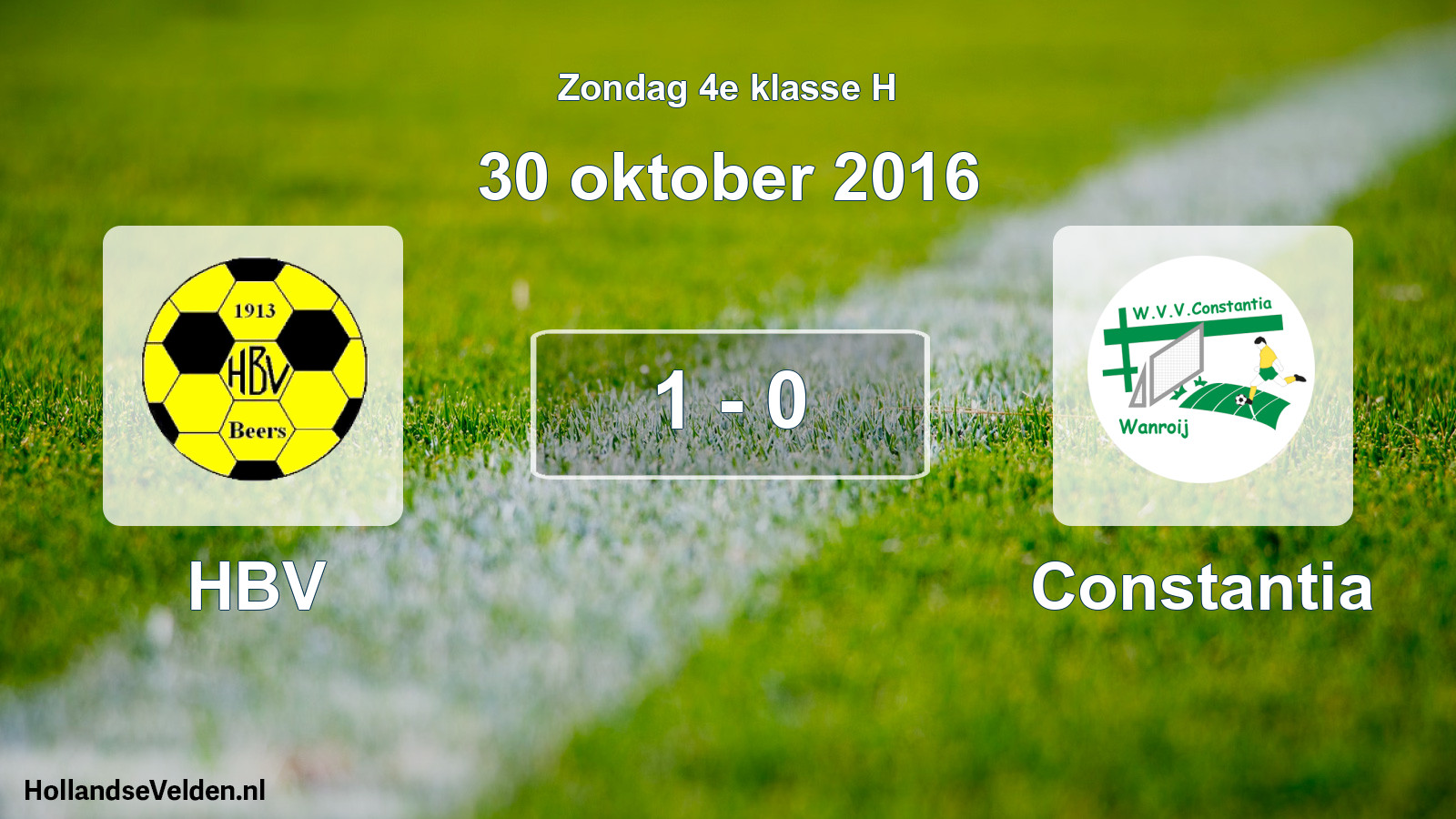 Total number of matches played: HBV - Constantia 1 - 0 (30 October 2016)