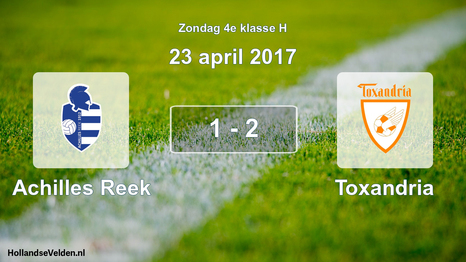 Total number of matches played: Achilles Reek - Toxandria 1 - 2 (23 April 2017)