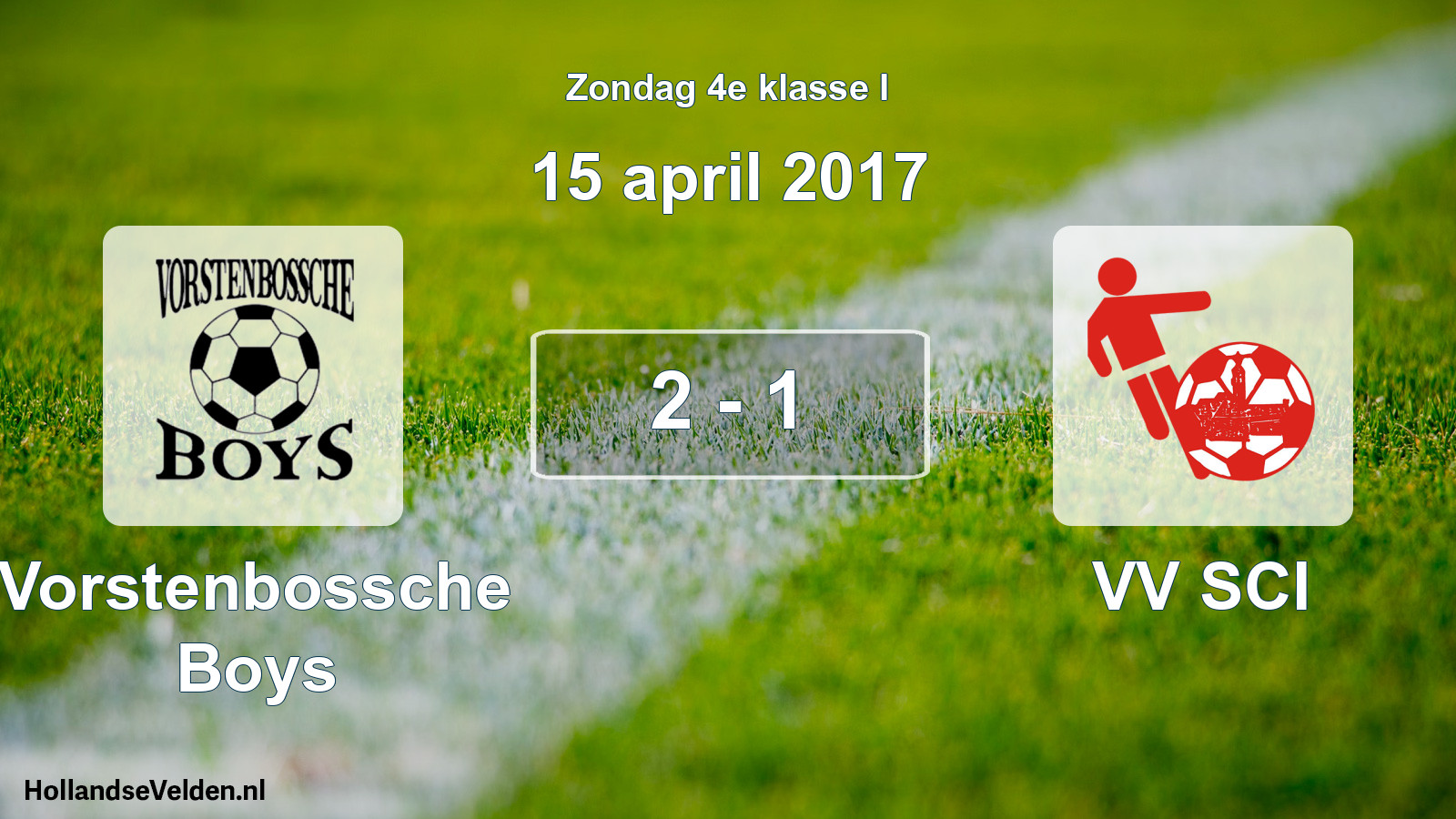Total number of matches played: Vorstenbossche Boys - VV SCI 2 - 1 (15 April 2017)