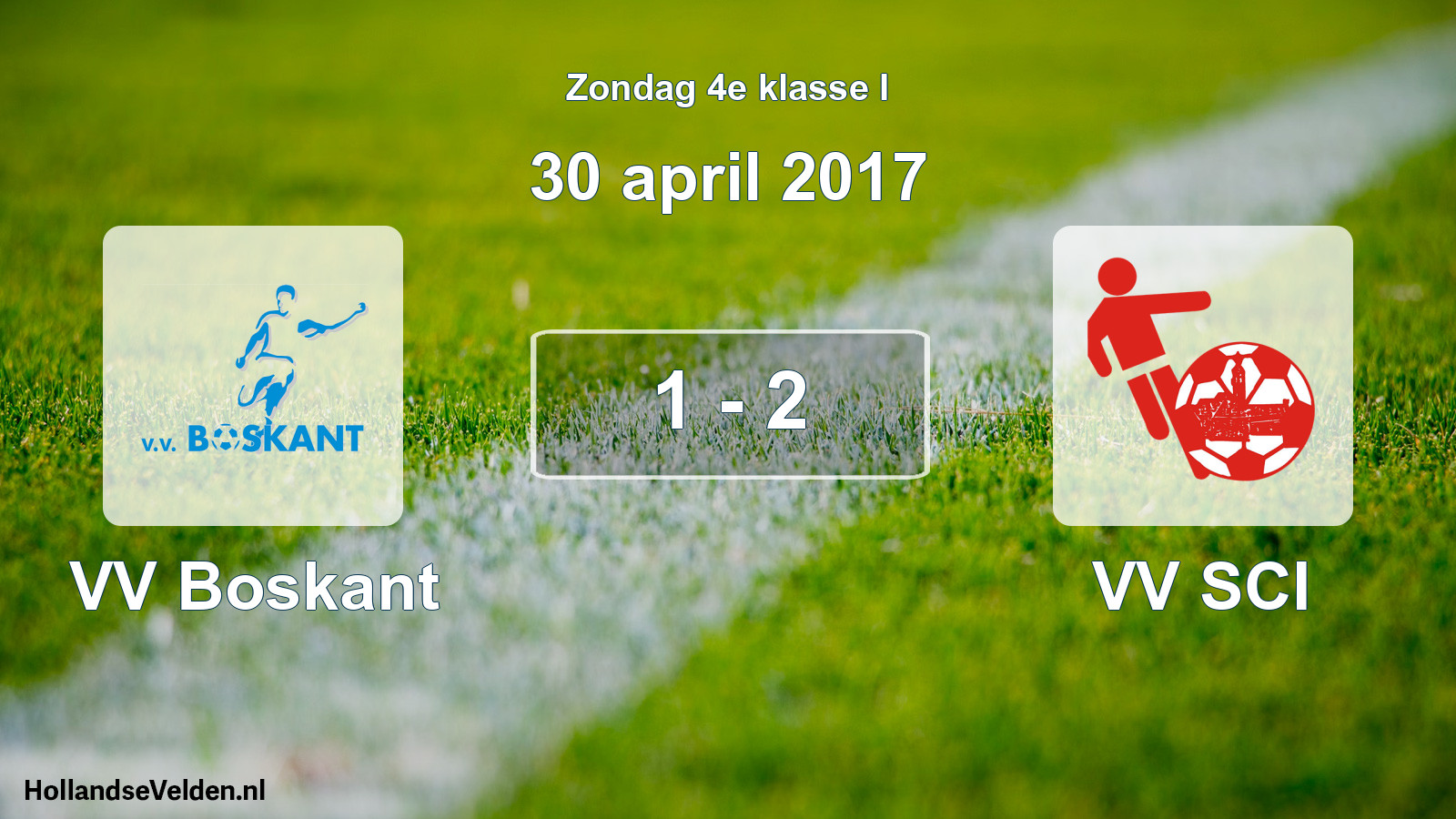 Total number of matches played: VV Boskant - VV SCI 1 - 2 (30 April 2017)