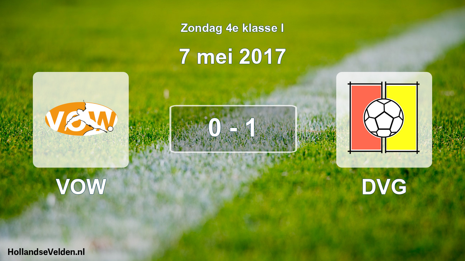 Total number of matches played: VOW - DVG 0 - 1 (7 May 2017)