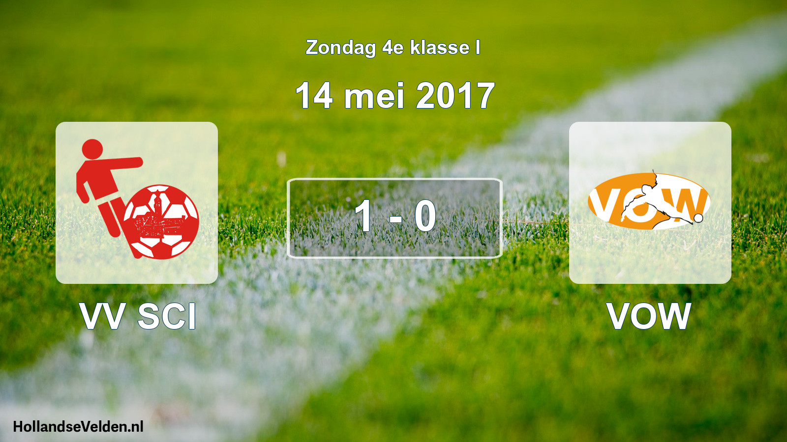 Total number of matches played: VV SCI - VOW 1 - 0 (14 May 2017)