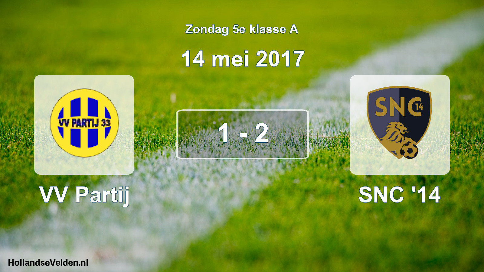 Total number of matches played: VV Partij - SNC '14 1 - 2 (14 May 2017)