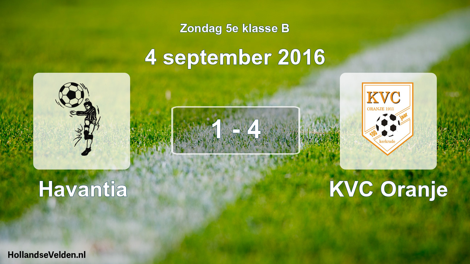 Total number of matches played: Havantia - KVC Oranje 1 - 4 (4 September 2016)