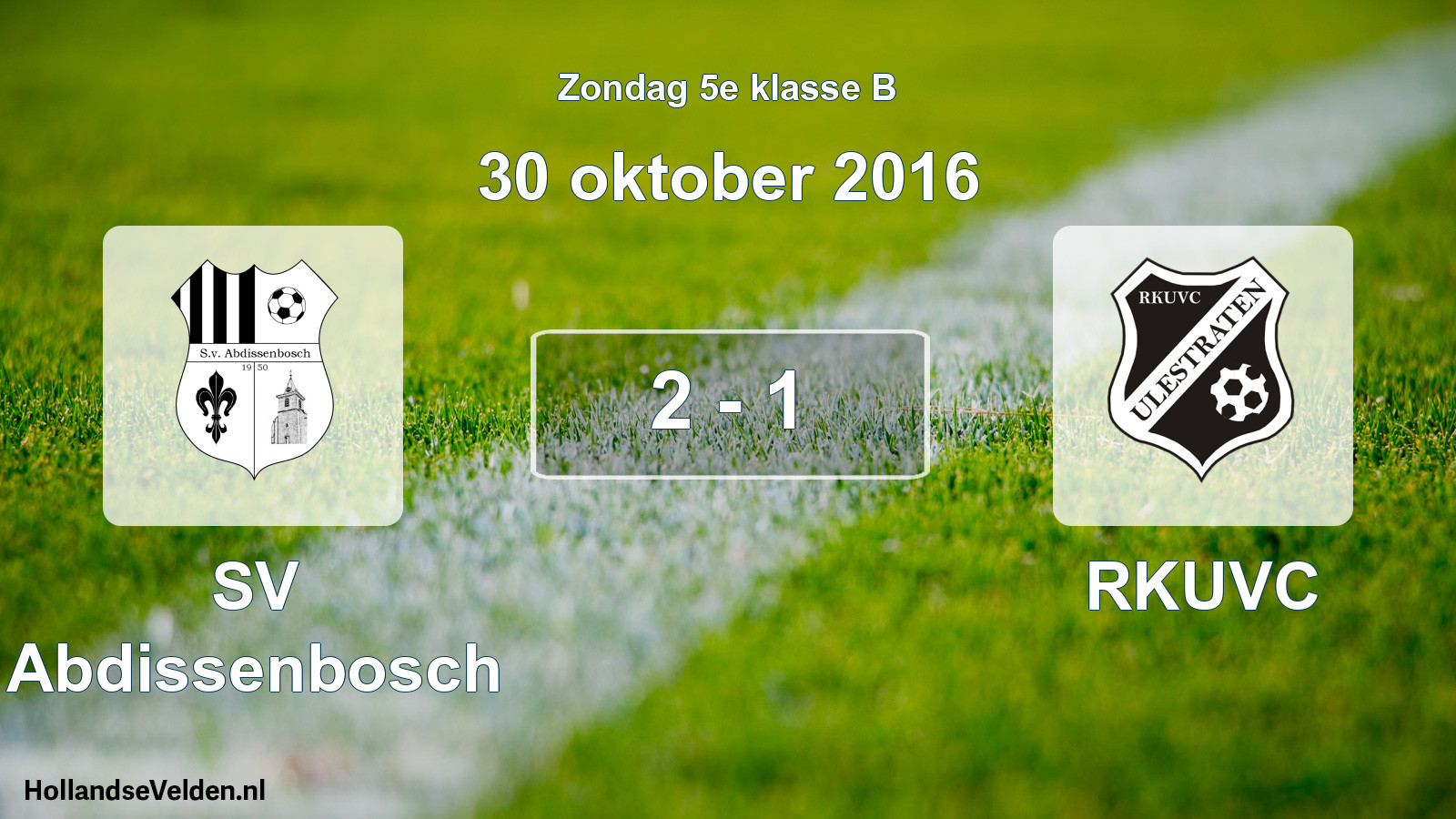 Total number of matches played: SV Abdissenbosch - RKUVC 2 - 1 (30 October 2016)
