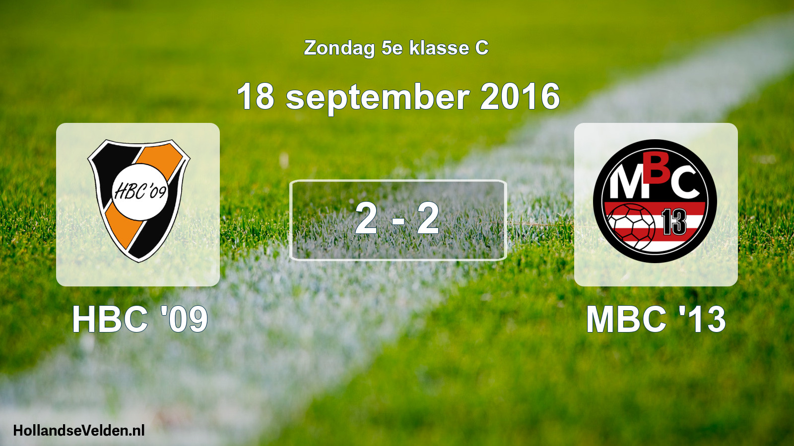 Total number of matches played: HBC '09 - MBC '13 2 - 2 (18 September 2016)