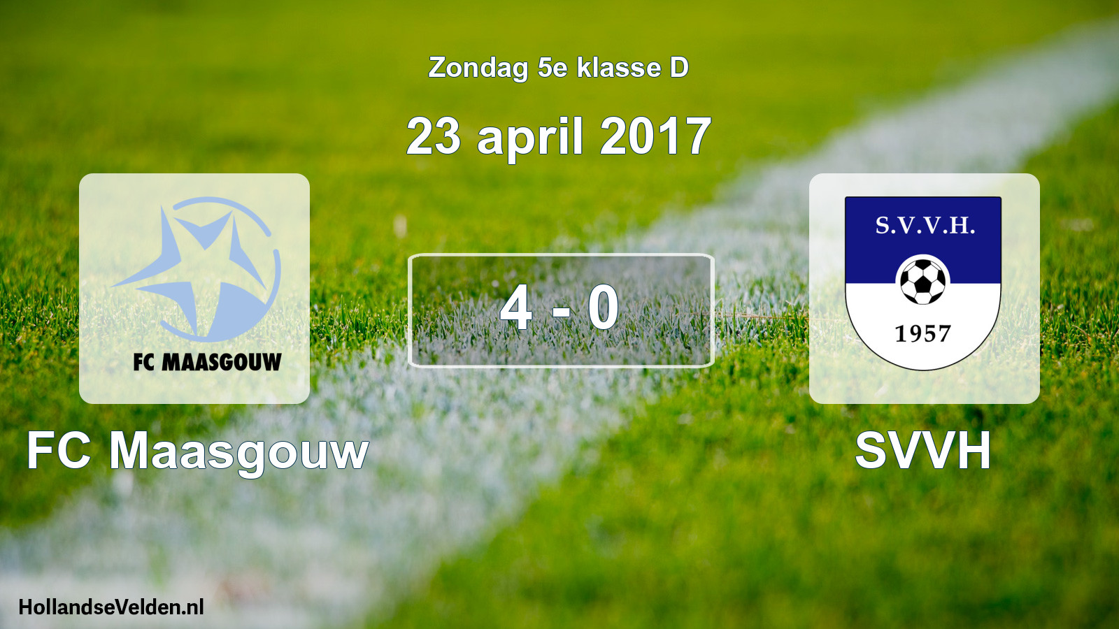 Total number of matches played: FC Maasgouw - SVVH 4 - 0 (23 April 2017)