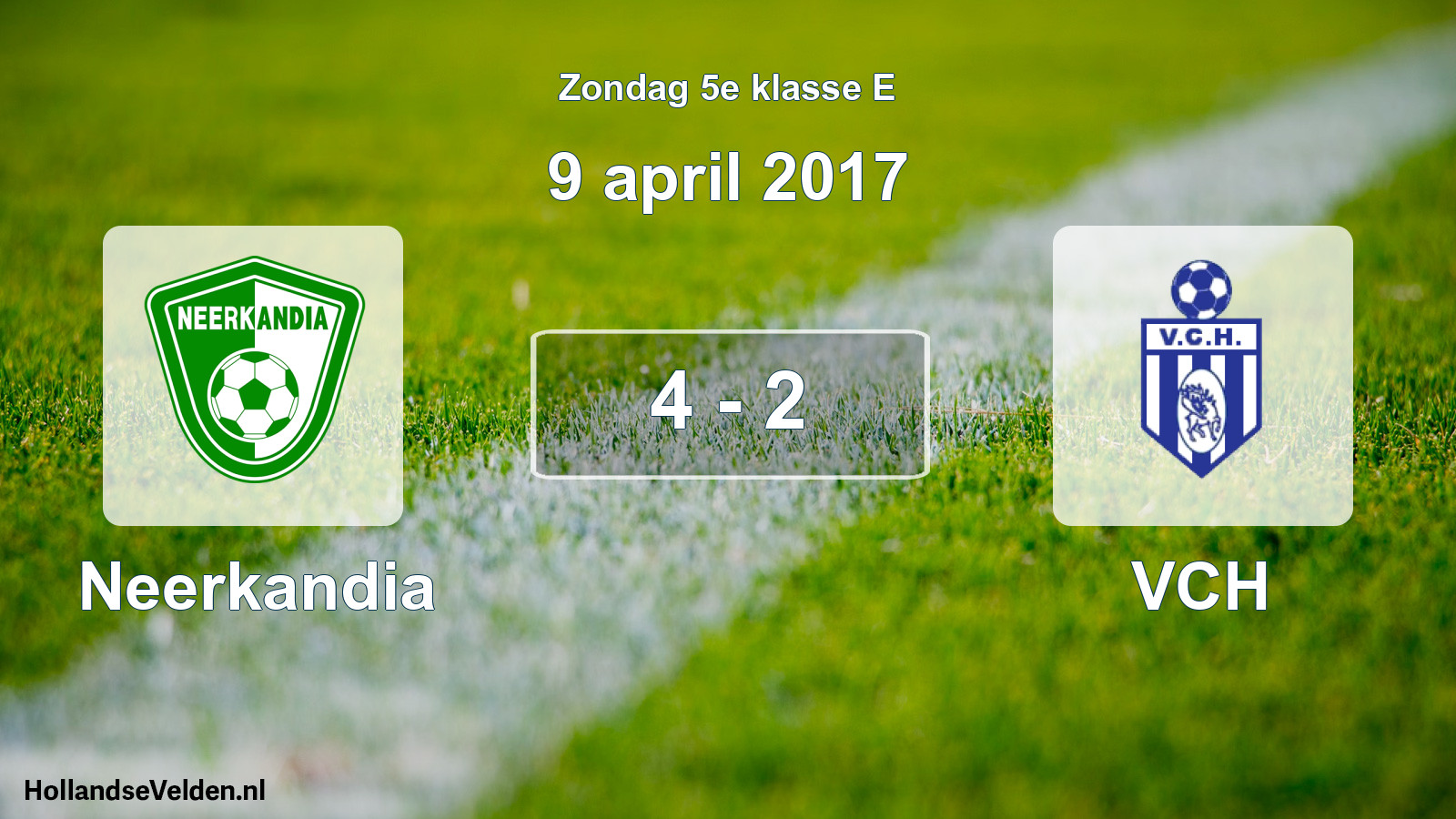 Total number of matches played: Neerkandia - VCH 4 - 2 (9 April 2017)