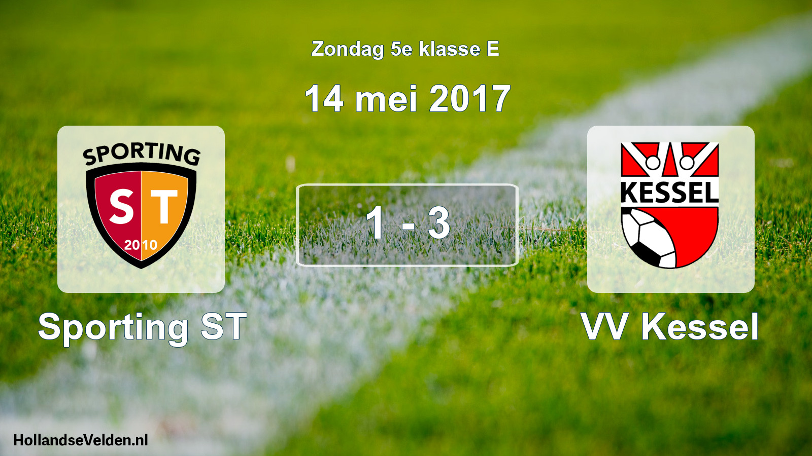 Total number of matches played: Sporting ST - VV Kessel 1 - 3 (14 May 2017)