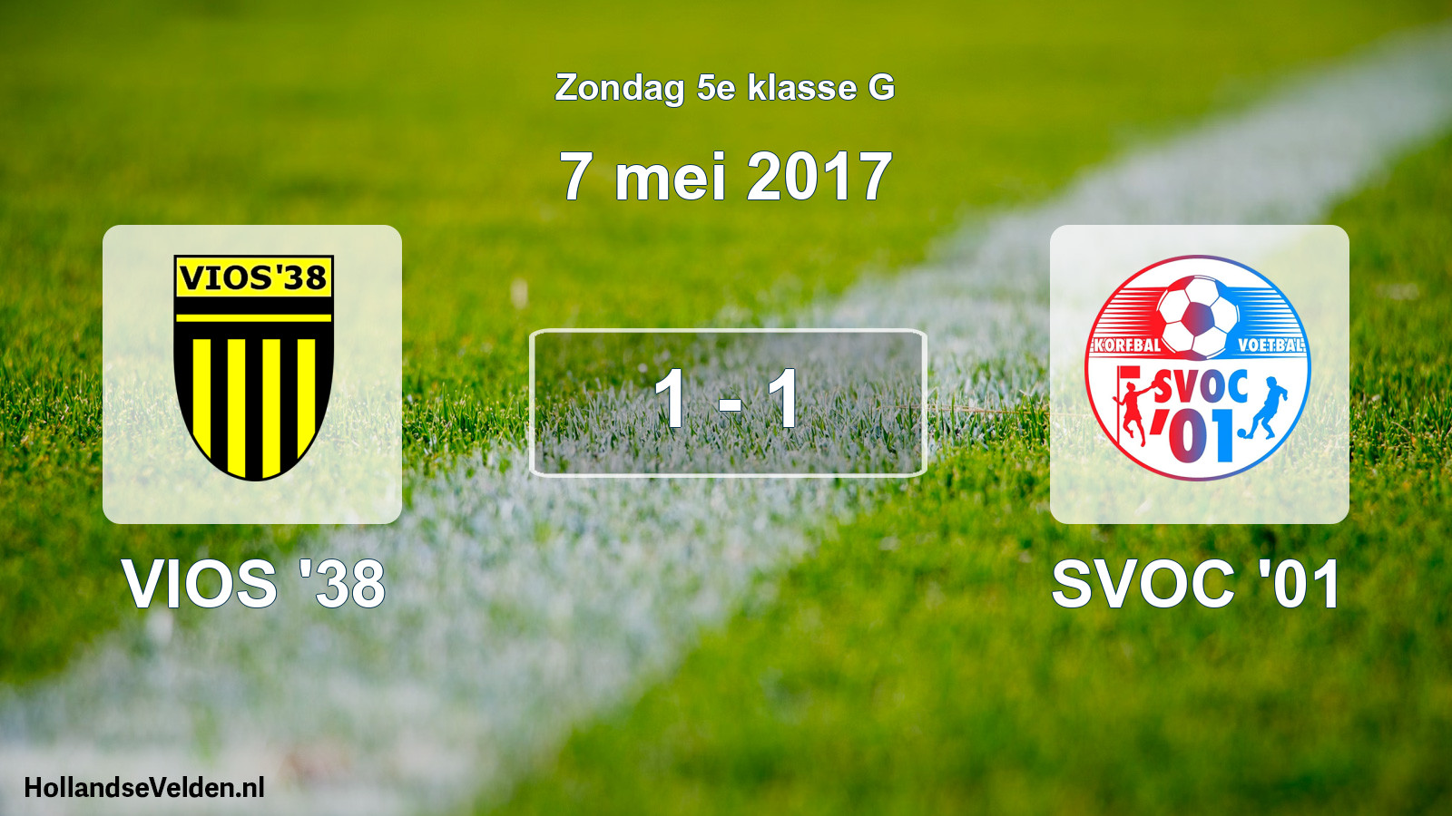 Total number of matches played: VIOS '38 - SVOC '01 1 - 1 (7 May 2017)