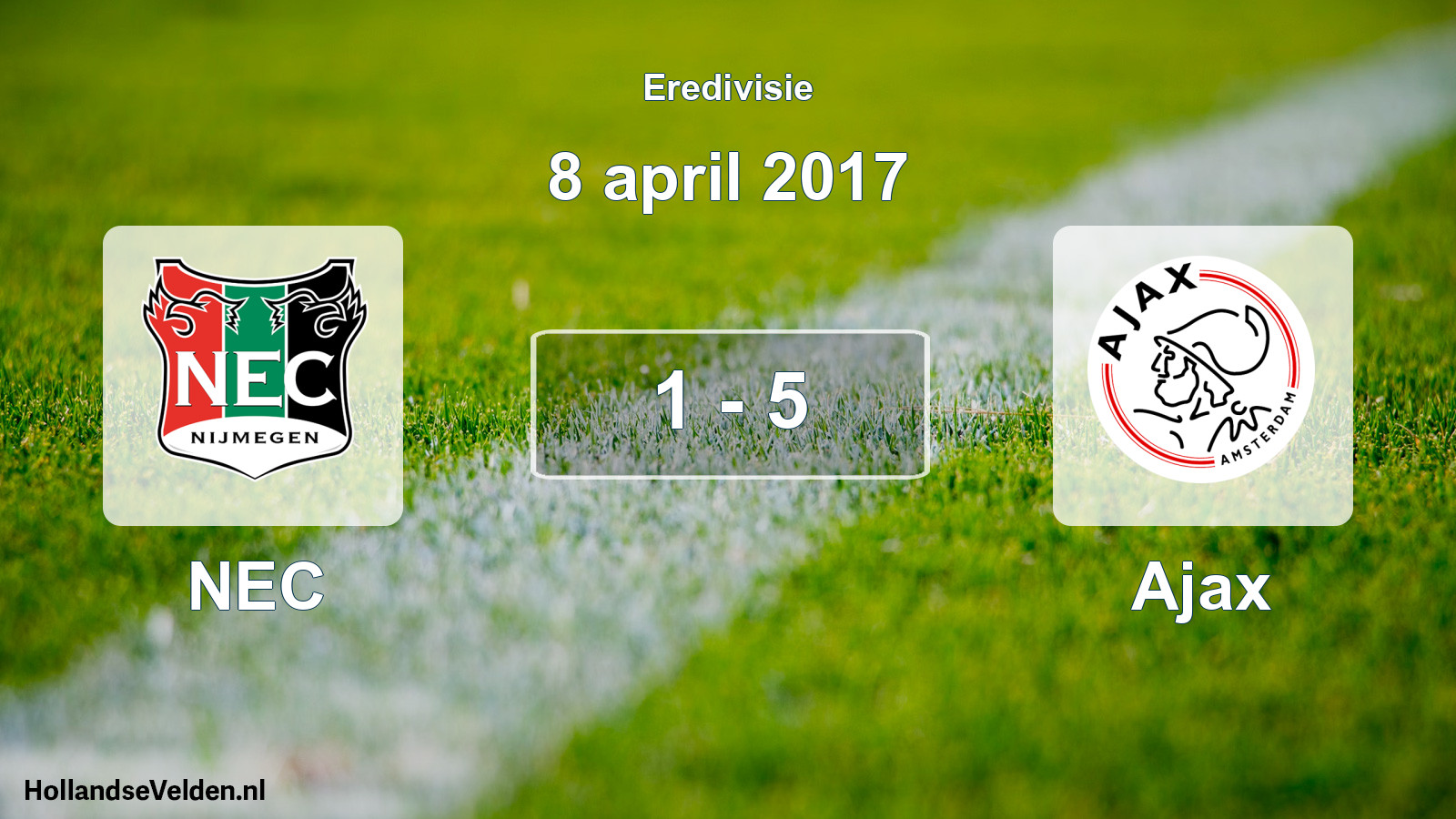 Total number of matches played: NEC - Ajax 1 - 5 (8 April 2017)