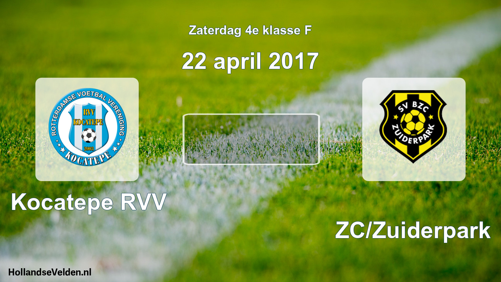 Scheduled Match: Kocatepe RVV - BZC/Zuiderpark (22 April 2017)