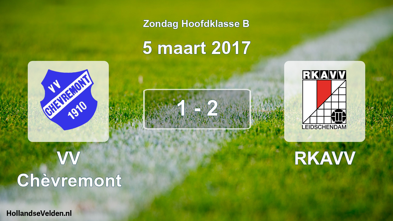 Total number of matches played: VV Chèvremont - RKAVV 1 - 2 (5 March 2017)