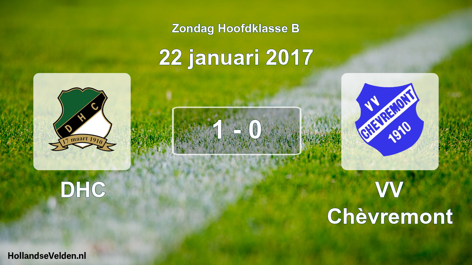 Total number of matches played: DHC - VV Chèvremont 1 - 0 (22 January 2017)