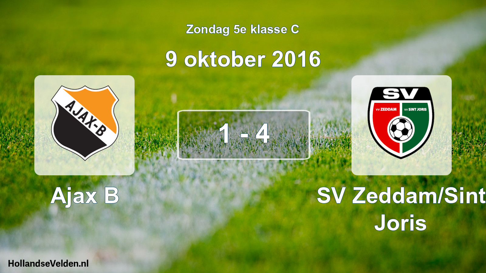 Total number of matches played: Ajax B - SV Zeddam/Sint Joris 1 - 4 (9 October 2016)