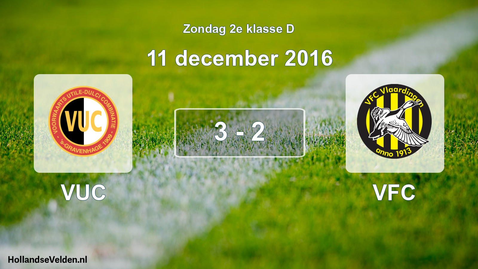 Total number of matches played: VUC - VFC 3 - 2 (11 December 2016)