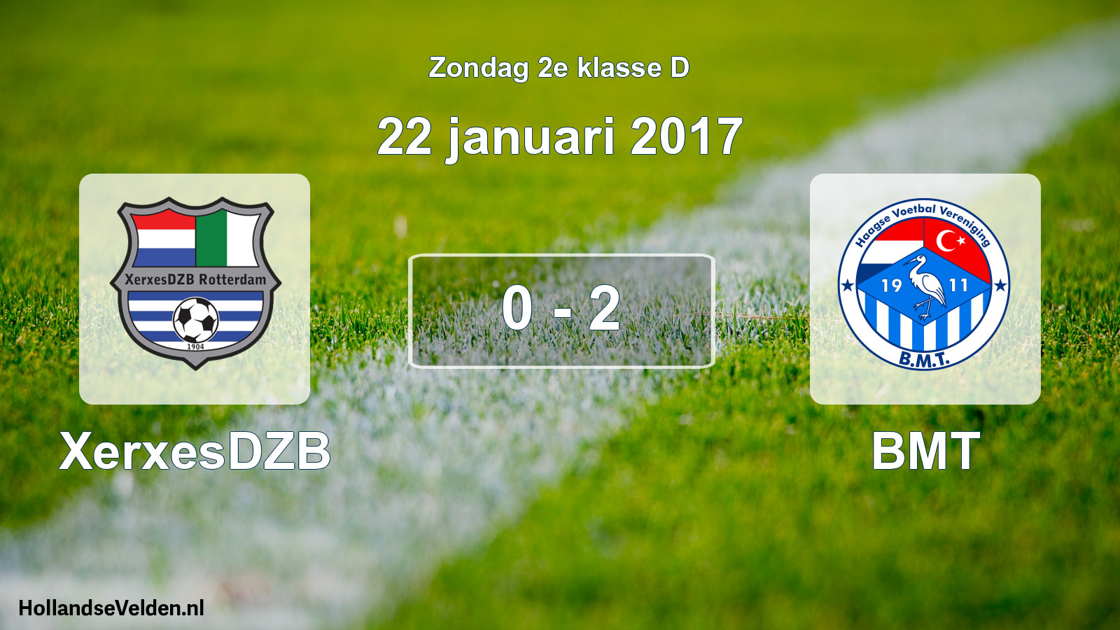 Total number of matches played: XerxesDZB - BMT 0 - 2 (22 January 2017)