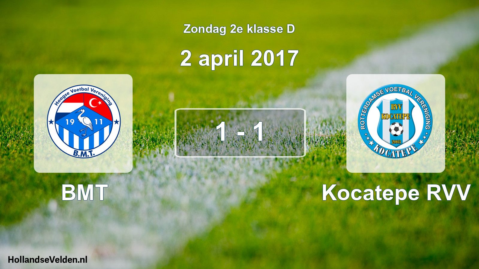 Total number of matches played: BMT - Kocatepe RVV 1 - 1 (2 April 2017)