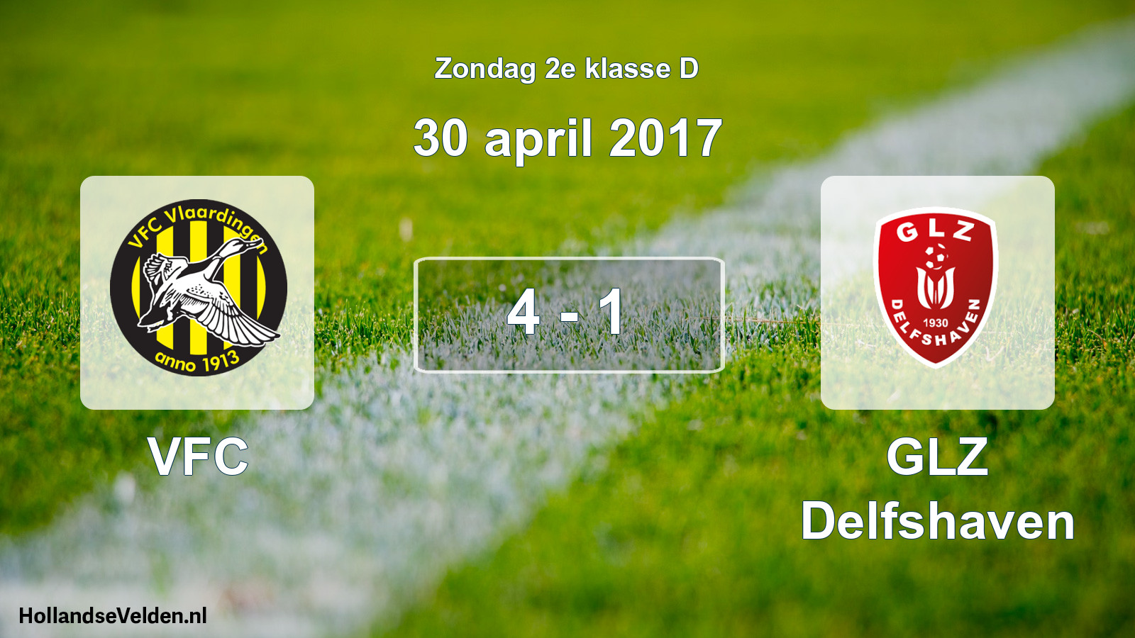Total number of matches played: VFC - GLZ Delfshaven 4 - 1 (30 April 2017)