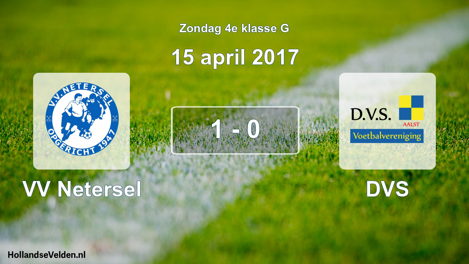 Total number of matches played: VV Netersel - DVS 1 - 0 (15 April 2017)