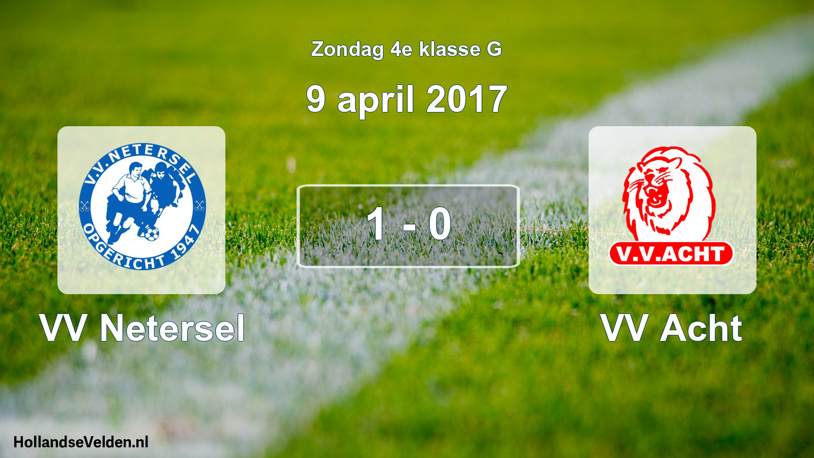 Total number of matches played: VV Netersel - VV Acht 1 - 0 (9 April 2017)
