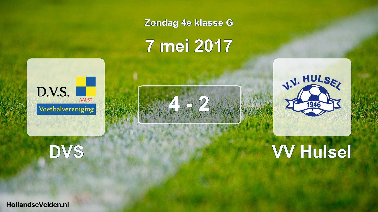 Total number of matches played: DVS - VV Hulsel 4 - 2 (7 May 2017)