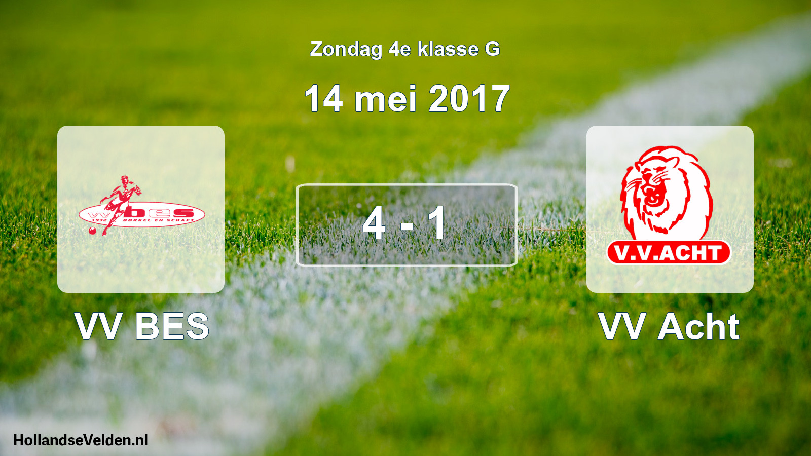 Total number of matches played: VV BES - VV Acht 4 - 1 (14 May 2017)