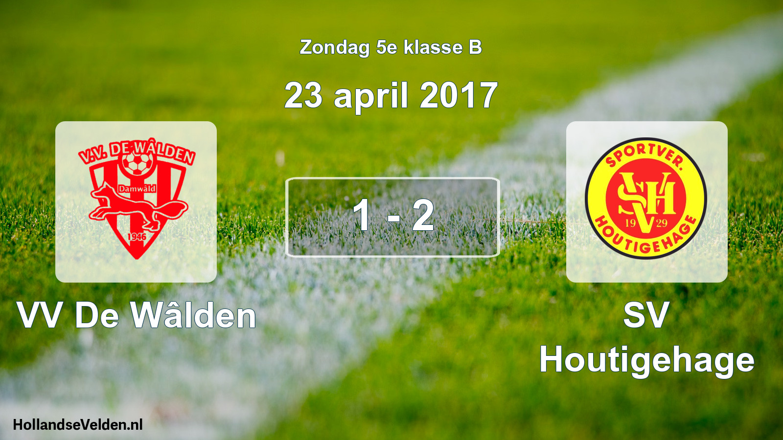 Total number of matches played: VV De Wâlden - SV Houtigehage 1 - 2 (23 April 2017)