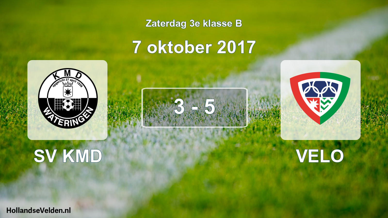 Total number of matches played: SV KMD - VELO 3 - 5 (7 October 2017)
